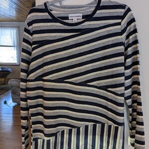 Neon Buddha Striped Long Sleeve Top